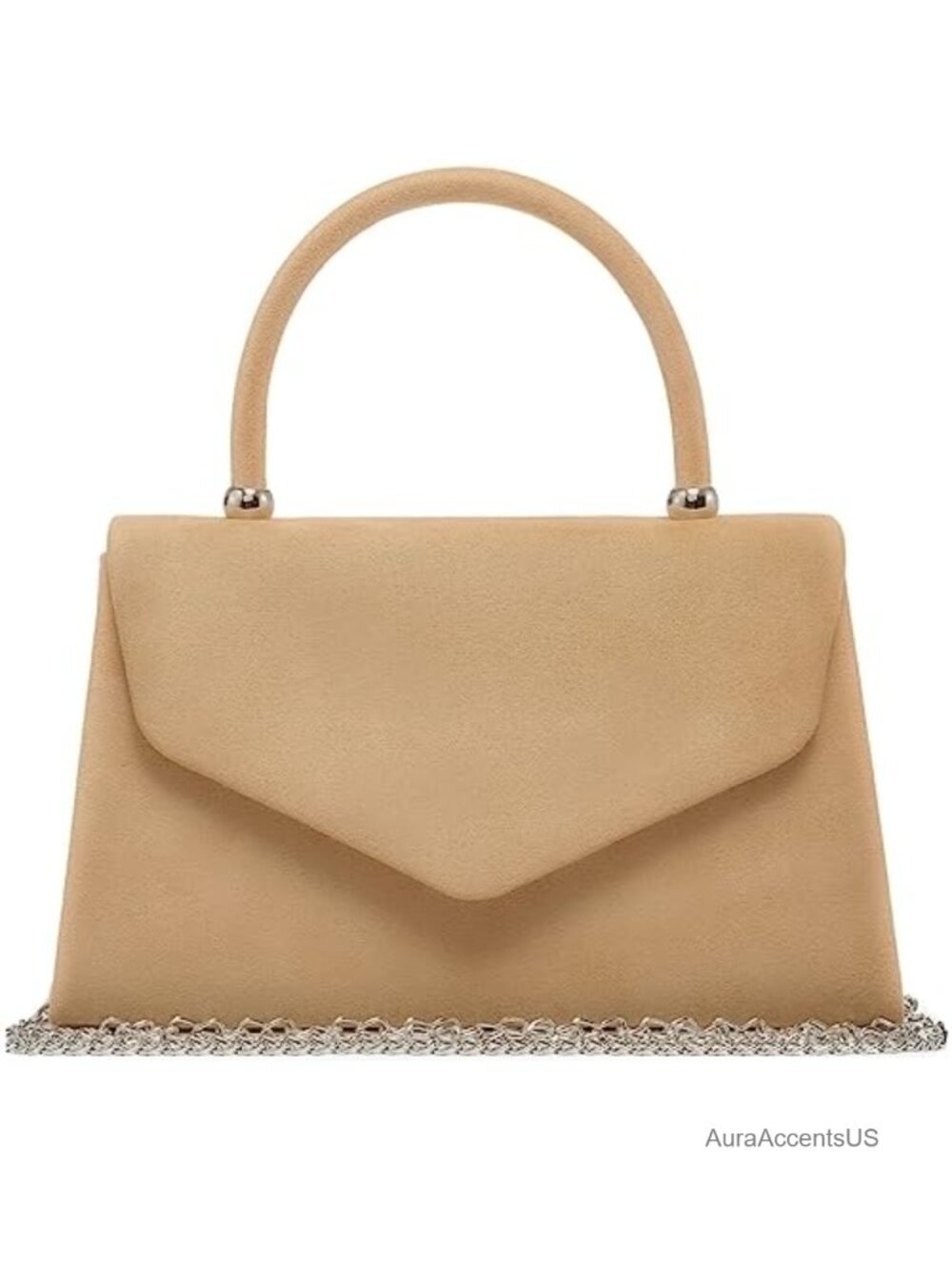 Womens Shiny Glittering Evening Clutch Sequined Party Purse Faux Suede Shoulder